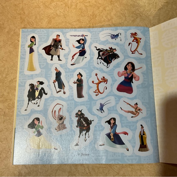 Disney: Mulan 3 piece set Mulan journey/ tall tumbler/and Mulan sticker book. - Picture 4 of 10